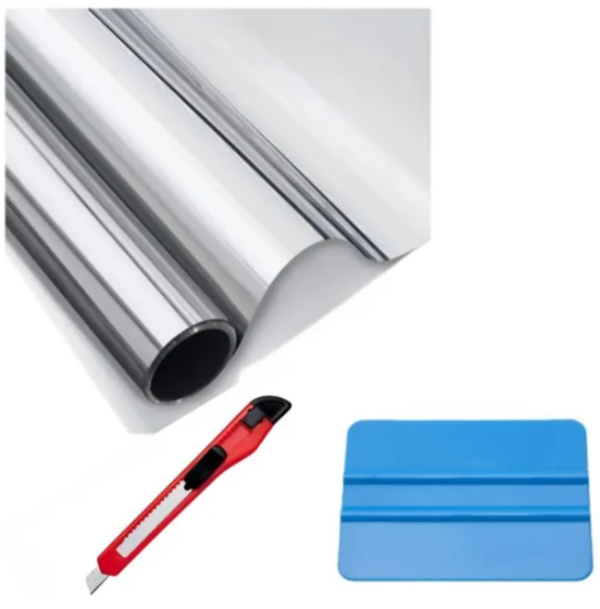 Producto - FILM ESPEJADO 1,52 mts de ancho x 6 mts de largo + Cutter y Espatula de regalo!