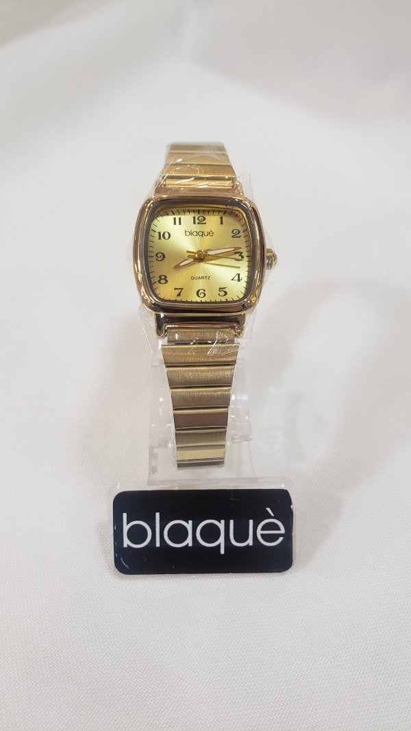 Producto - Reloj Blaqué dorado  cuadrado metálico
