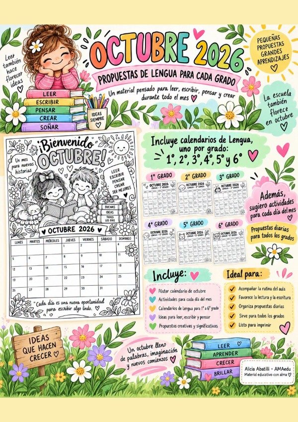 Producto - OCTUBRE 2026 - Leer, escribir, pensar y sentir