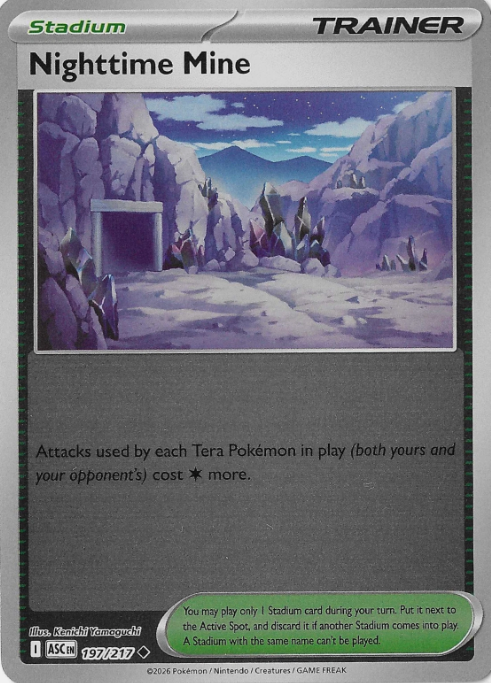 Producto - Nighttime Mine 197/217 Reverse Holofoil Ascended Heroes