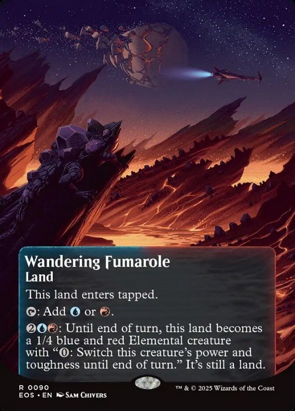 Producto - Wandering Fumarole Borderless -Poster  Edge of Eternities Stellar Sights
