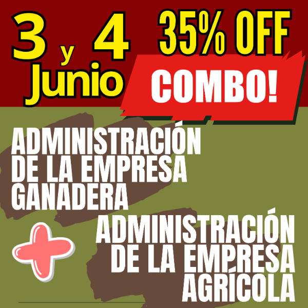 Producto - COMBO 2 CURSOS:     Gestión Ganadera  +  Gestión Agrícola