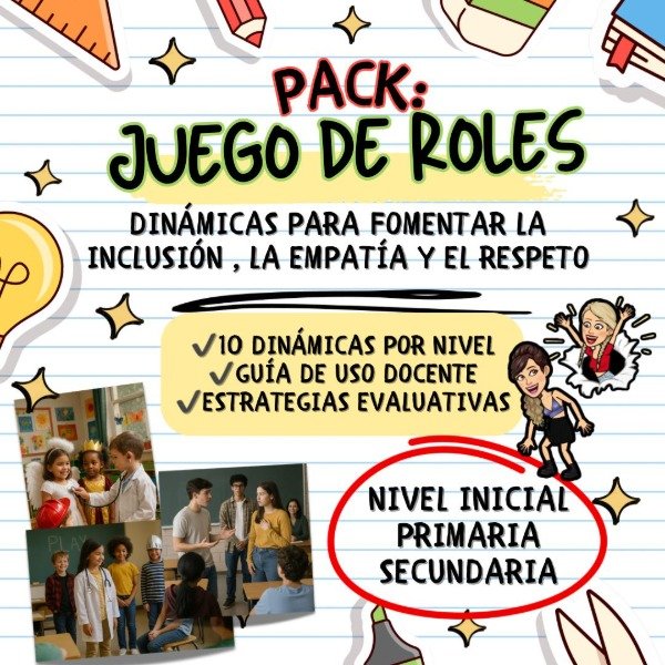 Producto - PACK. JUEGO DE ROLES. PARA FOMENTAR LA INCLUSIÓN LA EMPATÍA Y EL RESPETO