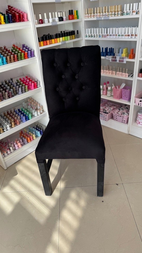 Producto - SILLA CAPITONE NEGRA PROMO X2