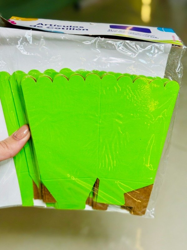 Producto - Cajas pochocleras verde fluo x8u - 1