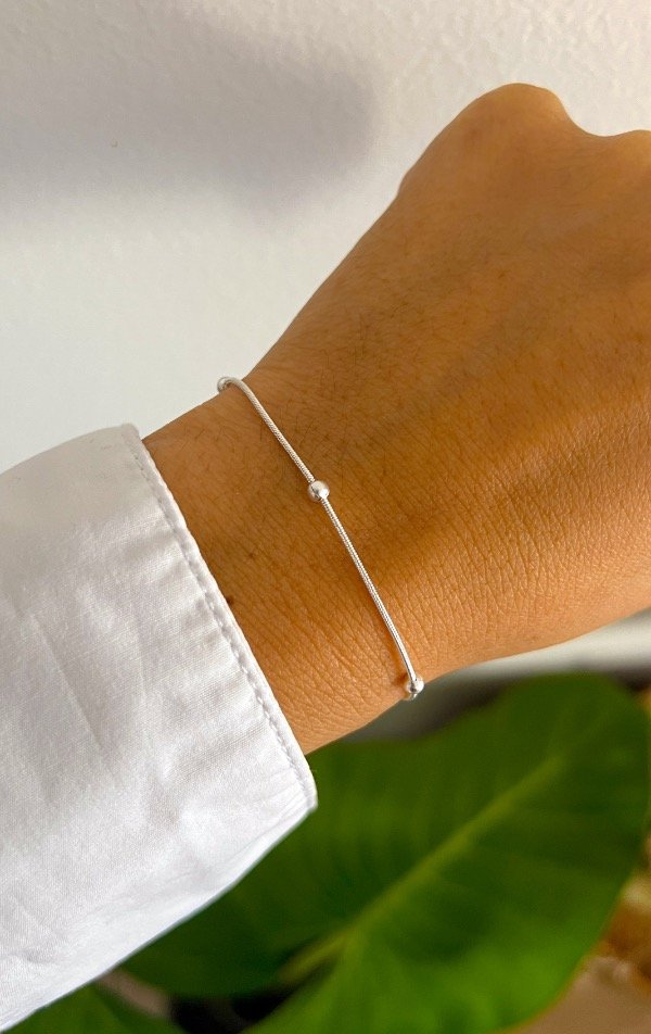 Producto - Pulsera bolita (A. Blanco )