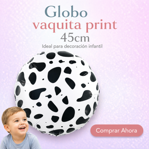 Producto - Globo vaquita print 45cm
