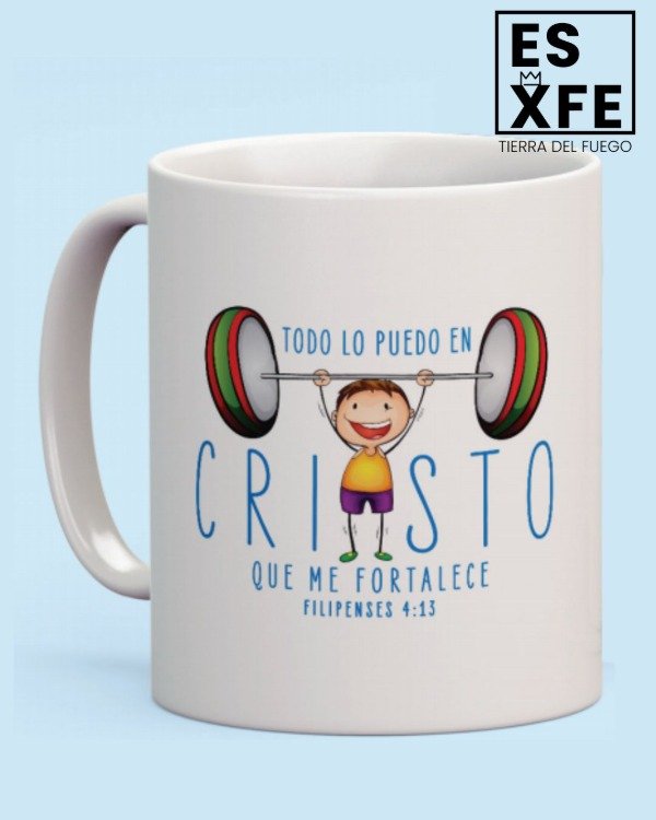 Producto - Taza cerámica  "Todo lo puedo en Cristo"
