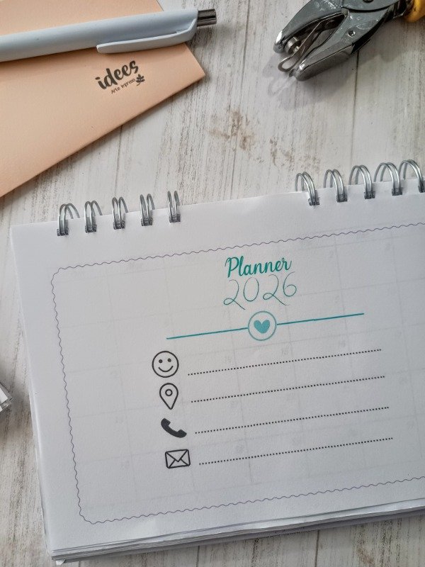 Producto - Planner Perpetuo  horizontal. Tapa a elección