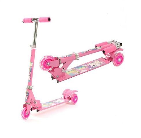 Producto - MONOPATIN PLEGABLE 3 RUEDAS BARBIE HASTA 35KGS 95X75X9.5CM