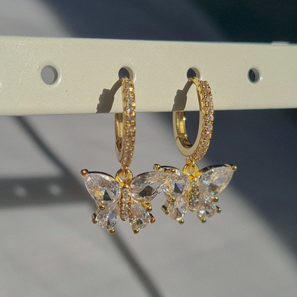Producto - Aros golden butterfly