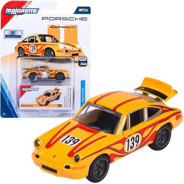 Producto - Majorette Porsche Deluxe Moving Parts Porsche 911 Carrera RS 2.7 Yellow - 0