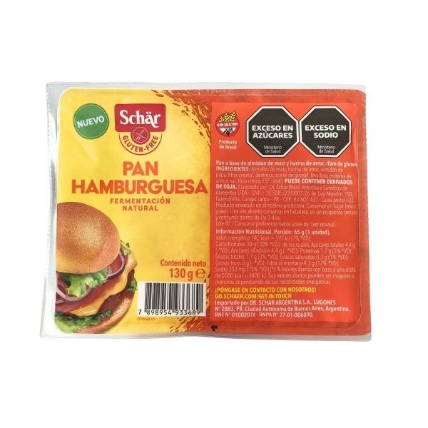 Producto - Pan de Hamburguesa SIN GLUTEN Schar x 2 unidades