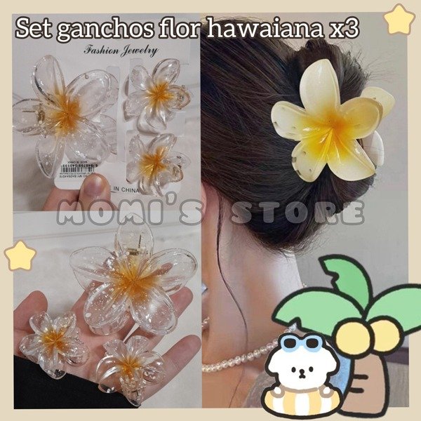 Producto - Set ganchos hawaianos x3