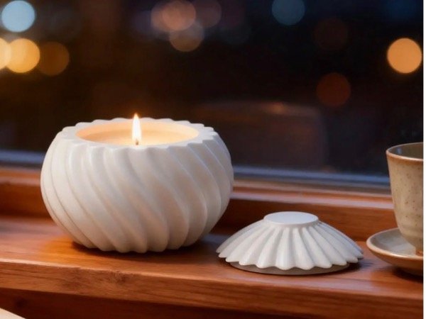 Producto - MOLDE SILICONA PORTAVELA ESPIRAL - 0