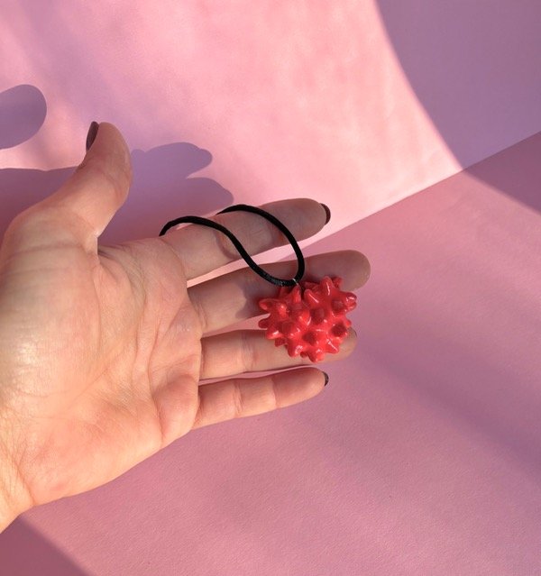 Producto - Corazón Tridimensional Puas Rojo