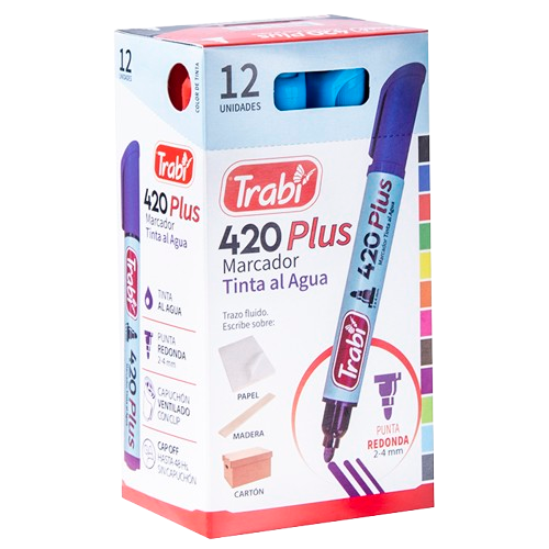 Producto - Marcador Color Marker 420 plus x 12u