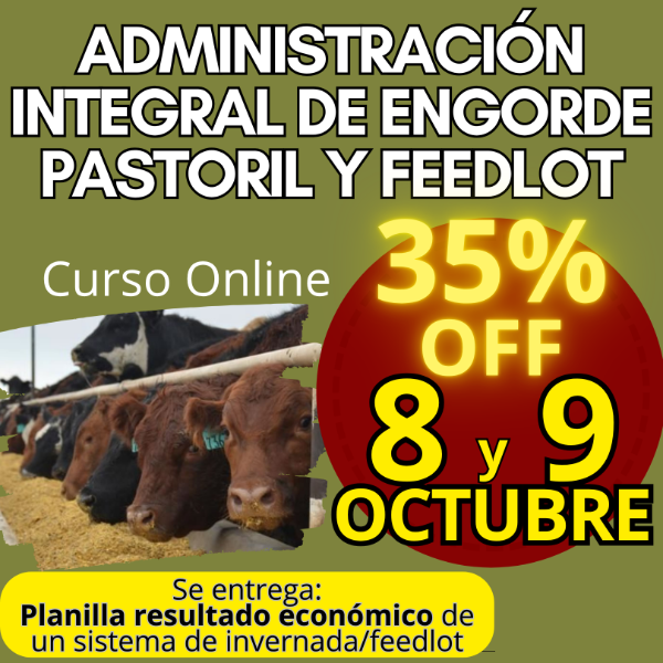 Producto - Curso Online: Administración Integral de Engorde Pastoril y Feedlot - 0