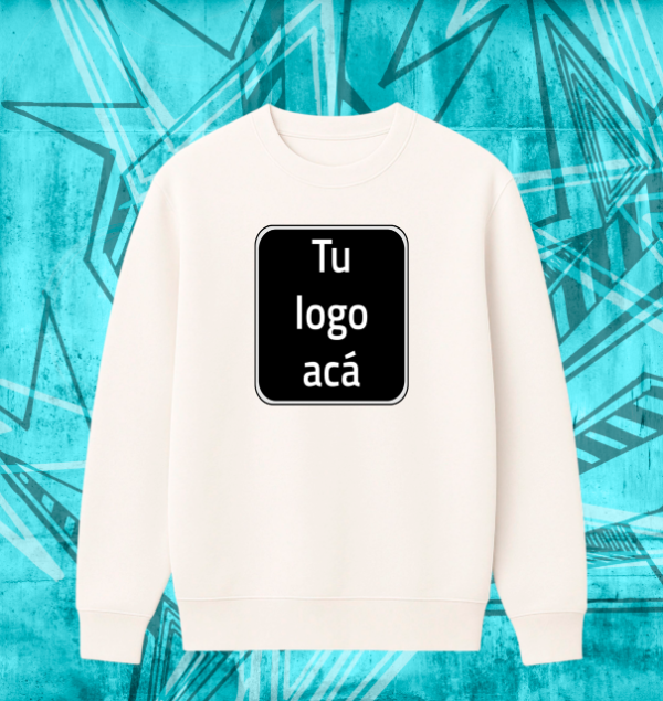 Producto - Buzo cuello redondo blanco - Estilo Oversize