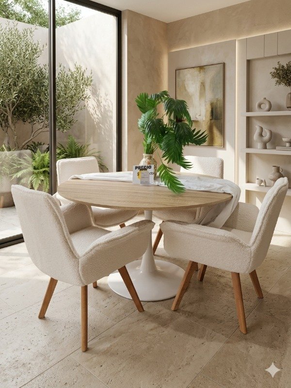 Producto - SILLA NUBE BOUCLE giratoria 360 - 1