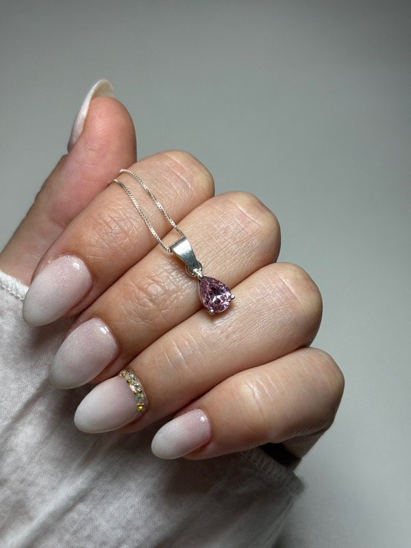 Producto - Dije piedra gota rosa - 3