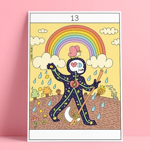 Producto - POSTAL TAROT 13 : EL ARCANO SIN NOMBRE