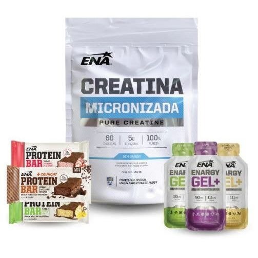 Producto - Combo Cycling Y Running Creatina + Geles + Barritas ENA