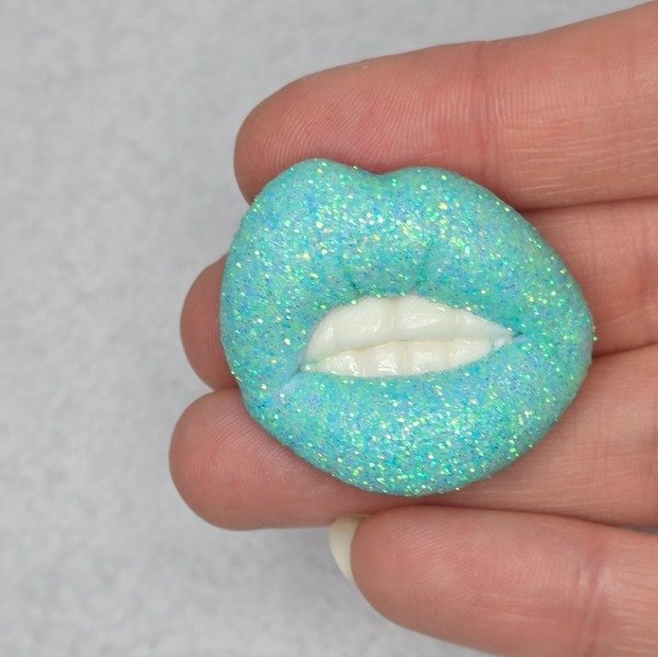 Producto - Labios glitter celeste