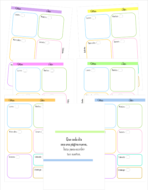 Producto - Agenda quincenal perpetua