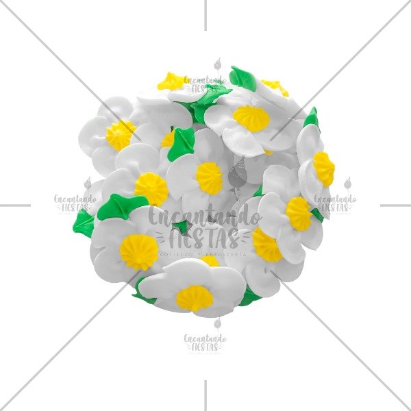 Producto - Flores Azucar No Me Olvides x 5u Color Blanco