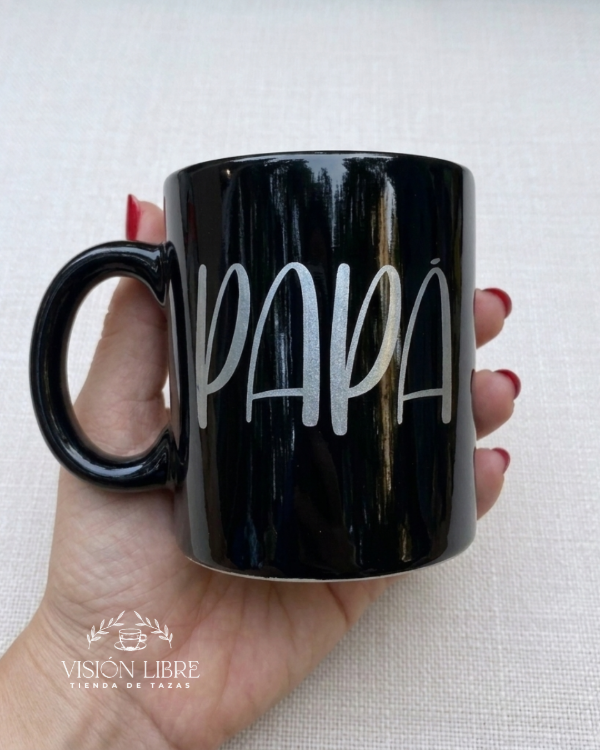 Producto - Tazas rectas negras papá - 3