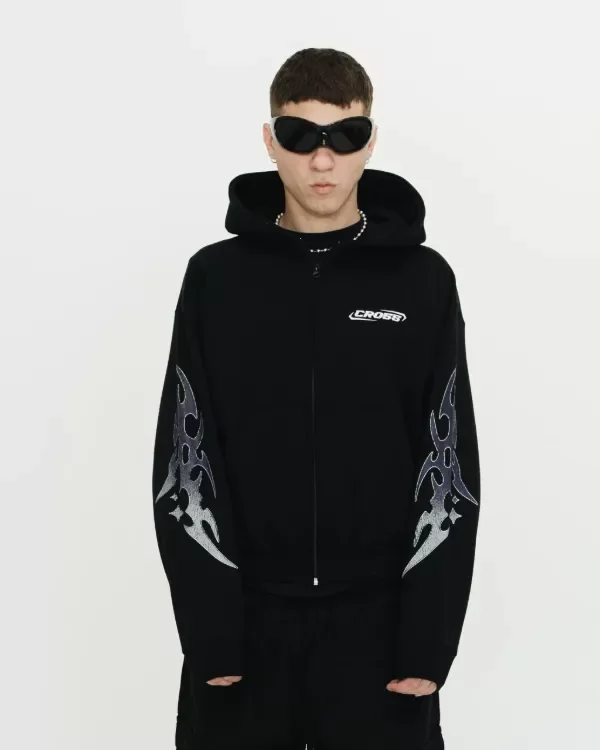 Producto - ZIP FLAMES BLACK