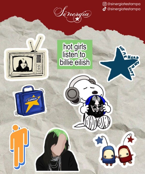 Producto - Stickers - Billie Eilish
