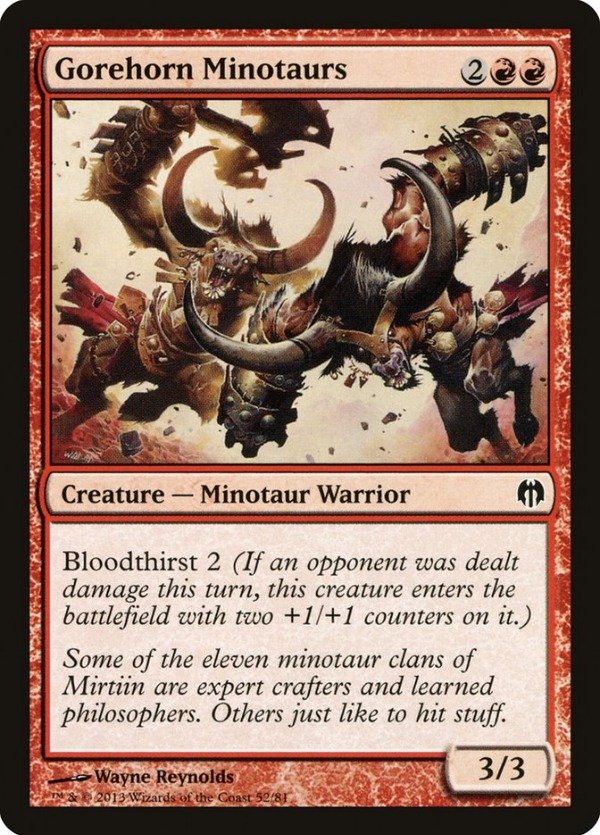 Producto - Gorehorn Minotaurs  Duel Decks: Heroes vs. Monsters