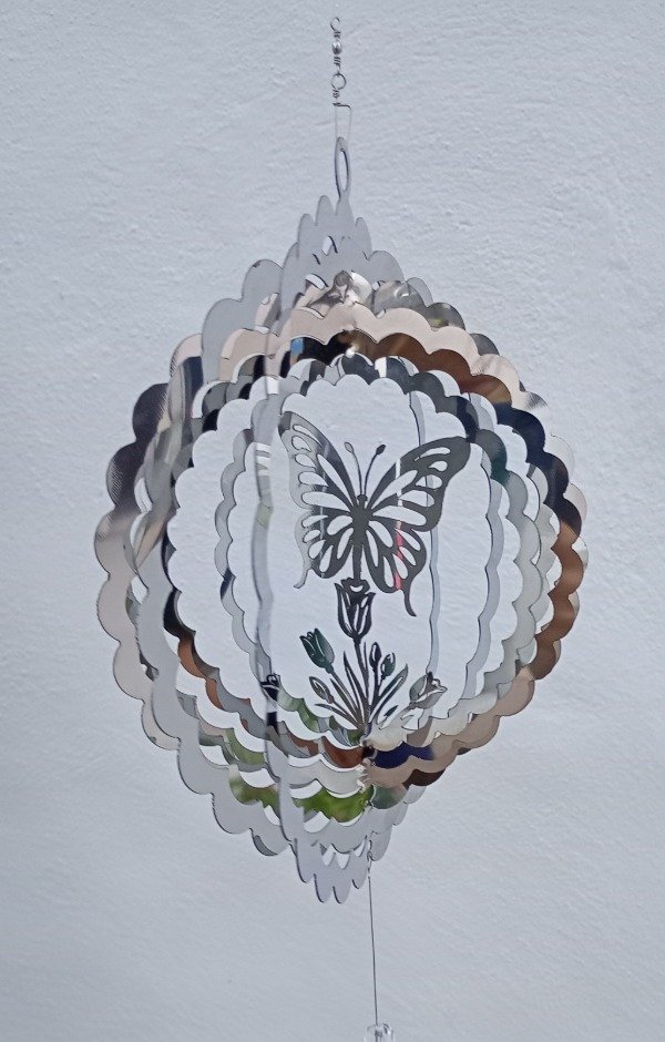 Producto - Giraviento grande, Mariposa, con atrapasol angelito 3 cm
