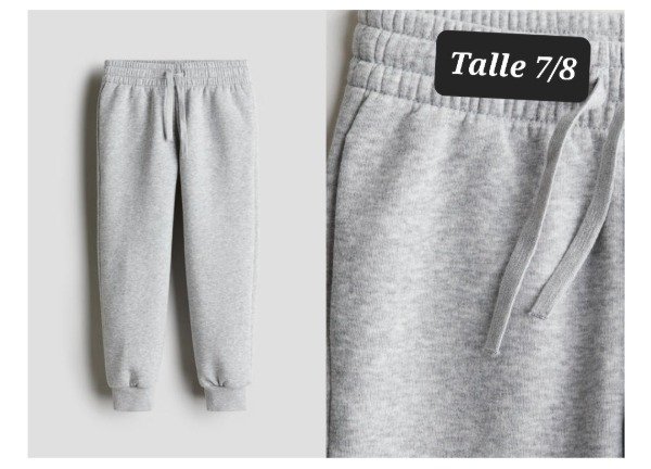 Producto - Pantalón con friza HyM talle 7/8 gris