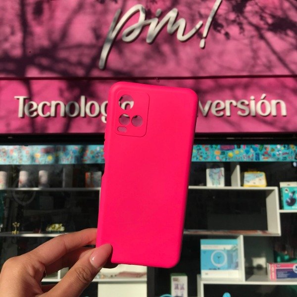 Producto - Vivo Y21s Silicone Case Fuscia