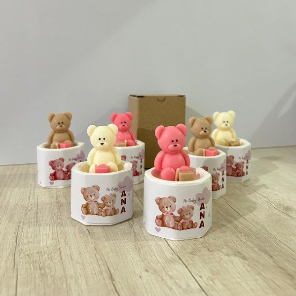 Producto - VELA SOUVENIRS OSO PERSONALIZADO 15U