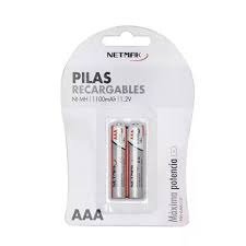 Producto - PILAS RECARGABLES NETMAK NM-AA270 2700MAH X 2 UNIDADES