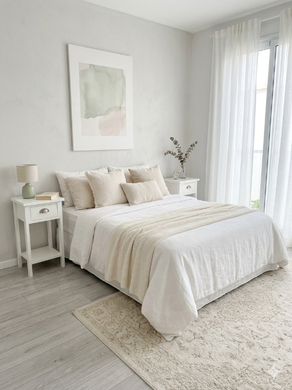 Producto - Mesa De Luz Nordica Chica 30x28x60alt Color BLANCO - 1
