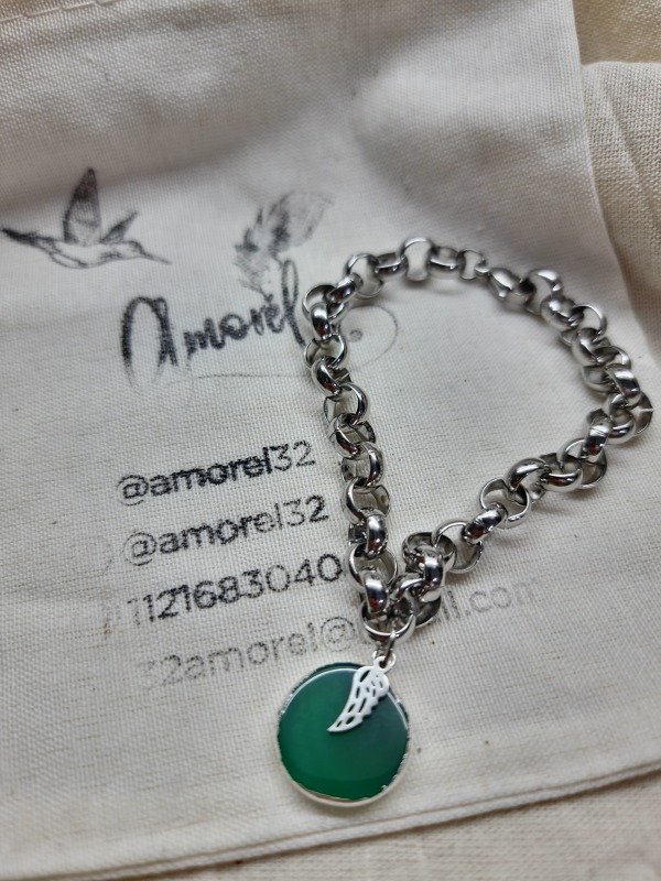 Producto - Pulsera Cápsula Esmeralda Ágata