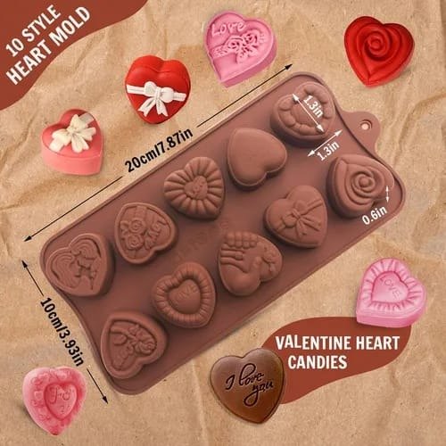 Producto - Molde corazones surtidos x10