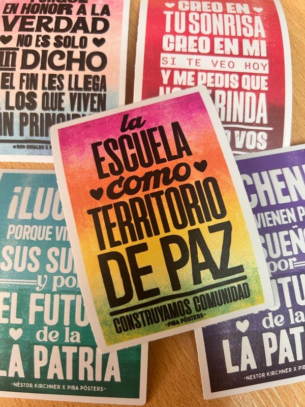Producto - Sticker escuela - Piba Posters