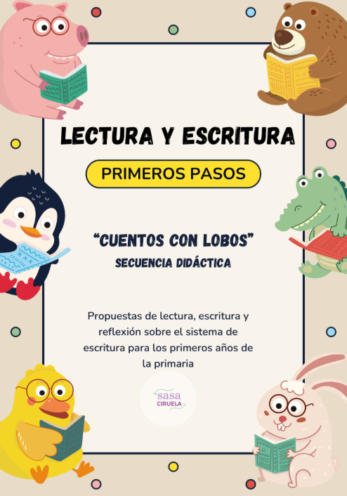 Producto - CUENTOS CON LOBOS - LECTURA Y ESCRITURA, PRIMEROS PASOS