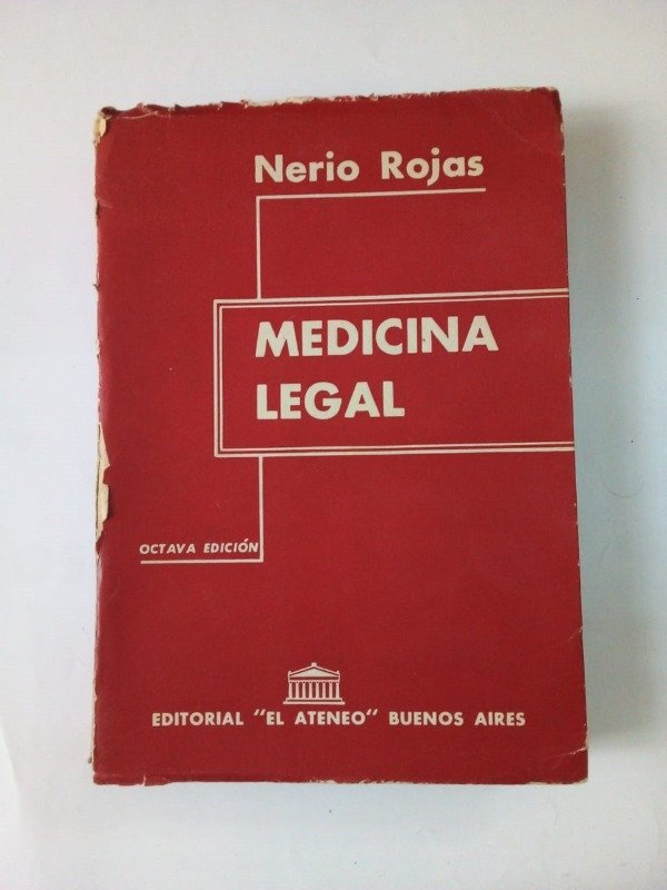 Producto - Medicina legal - Nerio Rojas - El Ateneo1964
