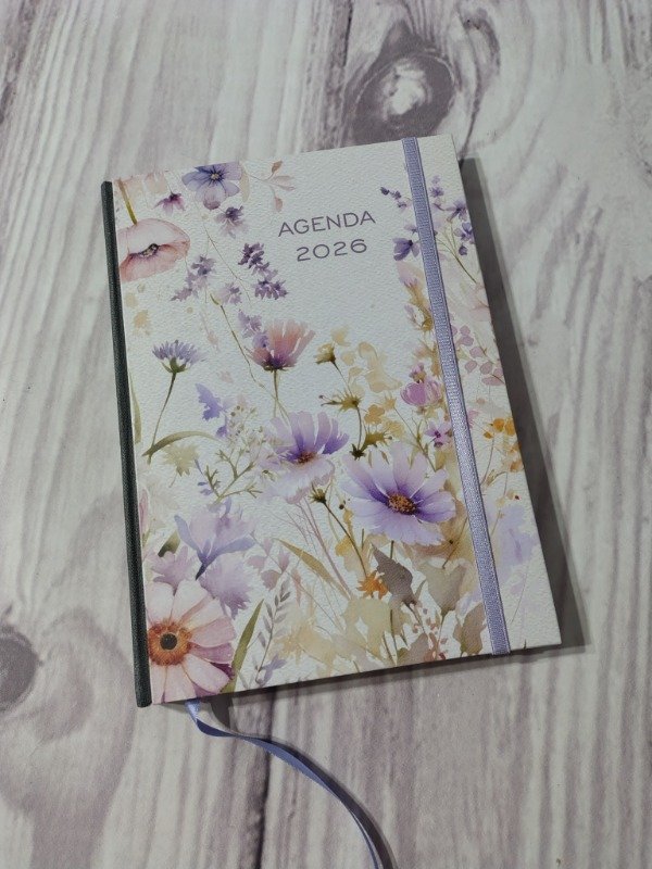 Producto - Agenda Flores Silvestres 2026 (semana a la vista) lomo recto