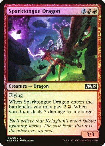 Producto - Sparktongue Dragon Foil  Core Set 2019
