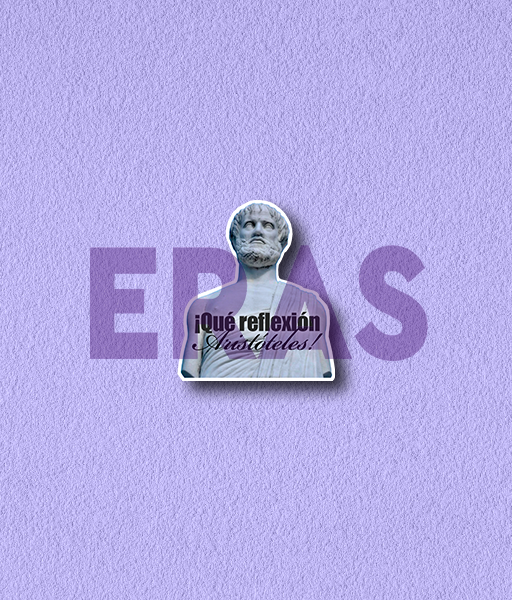 Producto - STICKERS UV- MARTÍN CIRIO - QUÉ REFLEXIÓN ARISTÓTELES