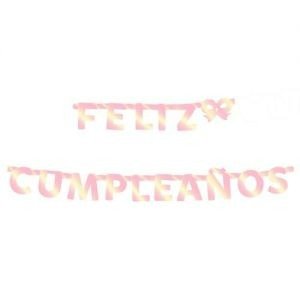 Producto - Banderin feliz cumple iridiscente - 1