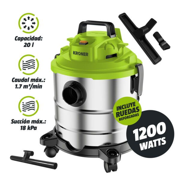 Producto - H149 Aspiradora Sopladora 20 Litros 1200w + Accesorios